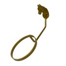 Suporte para chapéu de arco cabeça cavalo dourado organizador pendurador alumínio fundido para boné toalha guardanapo
