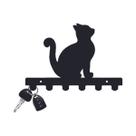 Suporte para Chave em Acrílico Gatinho Sentado