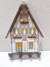 Suporte para Chaves com Termomêtro Mdf Casa 4 Pinos 12x18x3cm Suporte para Chaves com Termomêtro Mdf Casa 4 Pinos 12x18x3cm