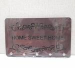 Suporte para Chaves Mdf Home Sweet Home 5 Pinos 25x15x1,5cm