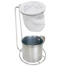 Suporte para Coador de Café Cromado com Caneca Esmaltada em Alumínio Suporte para Coador de Café Cromado com Caneca Esmaltada em Alumínio