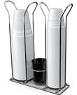 Suporte Para Copo Descartável Duplo Café/água & Org. Colher