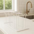 Suporte Para Copos Para Cozinha de Ferro Com 6 Lugares