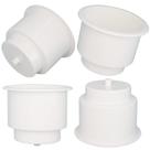 Suporte para Copos Yuanhe Branco de Plástico com Dreno 4 Peças