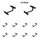 Suporte Para Corrimão Escada Madeira Preto 10 Peças