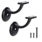 Suporte para Corrimão HILLMASTER em Aço Preto Fosco, 2 Peças