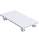 Suporte Para Cpu Com Rodízios Cyber L03 Branco - Lyam Decor Suporte Para Cpu Com Rodízios Cyber L03 Branco - Lyam Decor