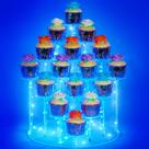 Suporte para cupcakes YestBuy Blue Cupcake Tower para 16 cupcakes