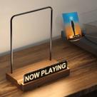 Suporte Para Disco De Vinil Em Acrílico À Prova De Impressões Digitais Com Luz LED Branca Quente, Suporte Para Disco De Vinil Em Acrílico À Prova De Impressões Digitais Com Luz LED Branca Quente,