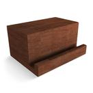 Suporte para discos de vinil KAIU Premium Vintage Brown Wood