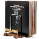 Suporte para Discos de Vinil Onmiwod para 35 LPs com LED Now Playing