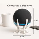 Suporte para Echo Dot 4ª e 5ª Geração Organizador com Passa Cabo Branco ou Preto -