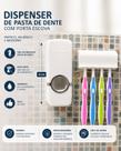 Suporte para Escova com Dispenser de Pasta de Dente Automático Organização e Praticidade para o Seu Banheiro