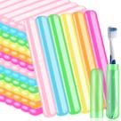 Suporte para escova de dentes SIKEMAY 100 PCS Portable Plastic Travel