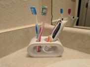 Suporte Para Escova e Pasta de Dente Super Prático