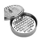 Suporte Para Espirais Anti-mosquitos Em Aço Inoxidável, Bandeja Redonda Com Tampa, Fácil De Limpar,