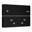 Suporte para fechadura eletroimã sv 21/22 series preto