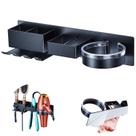 Suporte para ferramentas de cabelo Oukimly Wall Mount Metal Organizer preto