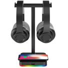 Suporte para fone de ouvido KAFRI RGB com carregador sem fio 10W/7.5W
