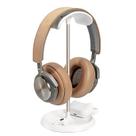 Suporte para fone de ouvido QinCoon Curved com bandeja de armazenamento branca