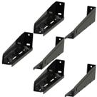 Suporte para Forno Micro-ondas Preto Brasforma SBR5.1 - 3 Unidades