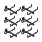 Suporte para Forno Microondas Ajustável Brasforma SBR3.4 Preto 6 Unidades