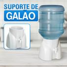 Suporte para Galão 10L a 20L com Torneira AquilaPlastic Plástico Resistente Branco