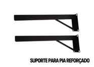 Suporte para granito Pia parafusar Grapa Mão francesa de 50 cm super reforçado- preto