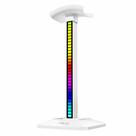 Suporte para Headphone com Luz RGB ao Som LED para Setup Gamer Mesa PC Notebook USB Plug e Play LE-1