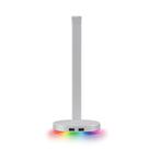 Suporte para Headset Gamer Razer Station V2 Mercury White, Surround Sound 7.1, Chroma, 2 Portas USB 3.1 - RC21-01510300-R3M1 Suporte para Headset Gamer Razer Station V2 Mercury White, Surround Sound 7.1, Chroma, 2 Portas USB 3.1 - RC21-01510300-R3M1