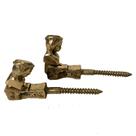 Suporte Para Janela Bronze Fazenda Antigo Carranca Par