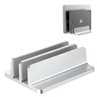 Suporte para laptop BULL-TECH Vertical de 2 slots em alumínio prateado