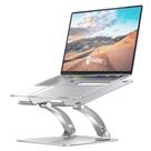 Suporte para laptop Nulaxy, totalmente ajustável, duplo dobrável, prateado Suporte para laptop Nulaxy, totalmente ajustável, duplo dobrável, prateado