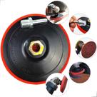 Suporte Para Lixa e Boina 125mm 5" Disco Prato De Borracha Furadeira Lixadeira Politriz Esmerilhadei