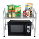 Suporte para micro-ondas Mind Reader Kitchen Storage Silver Metal