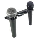 Suporte Para Microfone De Fixação Parede Descanso 4 Mic Liso