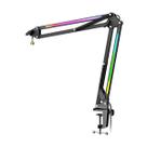 Suporte para Microfone Profissional Fifine Boom Arm BM38 RGB Preto