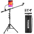 Suporte para microfone TONOR T35 com suporte para tablet, tripé Boom Arm