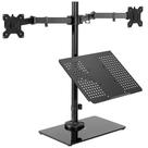 Suporte para Monitor Duplo e Laptop VIVO STAND-V003FGL - Mesa Ergonômica