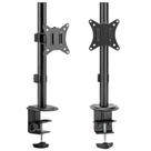 Suporte Para Monitor Gamer Clanm AOC Dell 17 Até 32 Preto Com Organizador de Fios Padrão VESA 75X75/100X100 Aço Reforçado