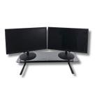 Suporte Para Monitor Line Preto Vidro Fume