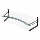 Suporte para Monitor Reliza Executive - Base de Vidro Incolor - com Regulagem de Altura - Preto Suporte para Monitor Reliza Executive - Base de Vidro Incolor - com Regulagem de Altura - Preto
