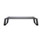 Suporte para Monitor Trust Monta, Vidro Temperado, Base Elevada, Organizador de Mesa, Preto - 25271