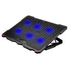 Suporte para Notebook Bright Storm - até 17.3 - Hub Usb - 4 Niveis de Altura - 6 Ventoinhas - BC002 Suporte para Notebook Bright Storm - até 17.3 - Hub Usb - 4 Niveis de Altura - 6 Ventoinhas - BC002