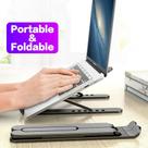 Suporte para Notebook Dobrável Ergonômico Ajustável Laptop Preto
