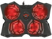 Suporte para Notebook GXTrust 278 Yozu, Até 17.3", com 4 Coolers e 4 Velocidades, LED, Preto - 20817