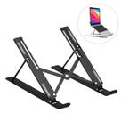 Suporte para Notebook Tablet Mesa Portátil Ajustável e Dobrável Preto