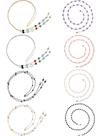 Suporte para Óculos com Corrente de Pérolas - 8 Unidades Suporte para Óculos com Corrente de Pérolas - 8 Unidades