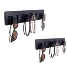 Suporte Para Óculos Com Presilhas Em Couro Kit 2 Unidades