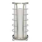 Suporte para papel higiênico Brookstone Nickel Freestanding MEGA Roll Suporte para papel higiênico Brookstone Nickel Freestanding MEGA Roll